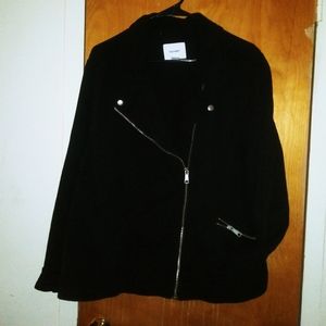 Black moto jacket